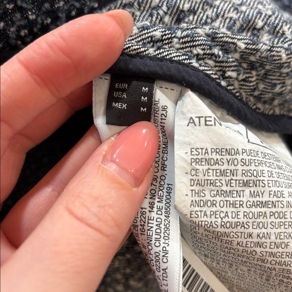 Massimo Dutti Navy Tweed Blazer - Picture 6 of 6